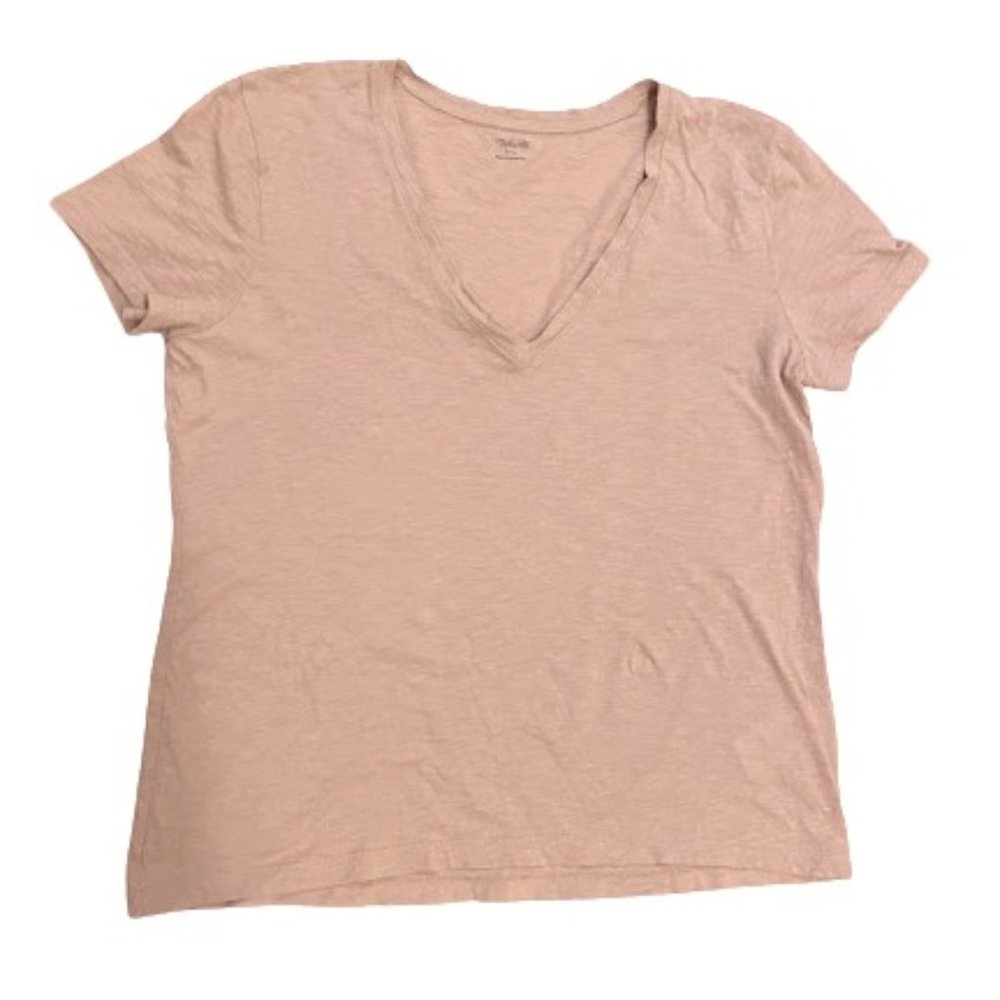 NWOT Madewell Neutral Blush Vee Neck T-Shirt